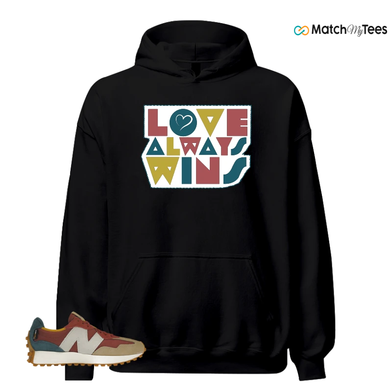 NEW BALANCE 327 BORDEAUX TEAL SNEAKER Matching Tees hoodie