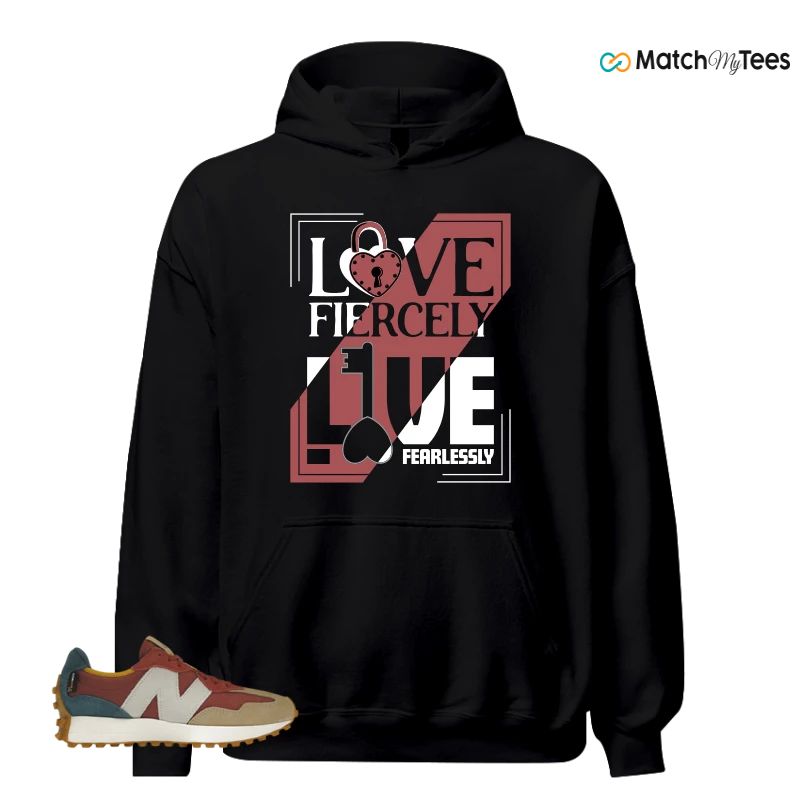 NEW BALANCE 327 BORDEAUX TEAL SNEAKER Matching Tees hoodie