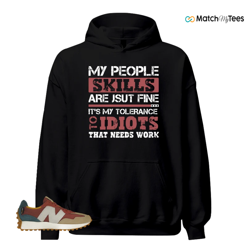 NEW BALANCE 327 BORDEAUX TEAL SNEAKER Matching Tees hoodie
