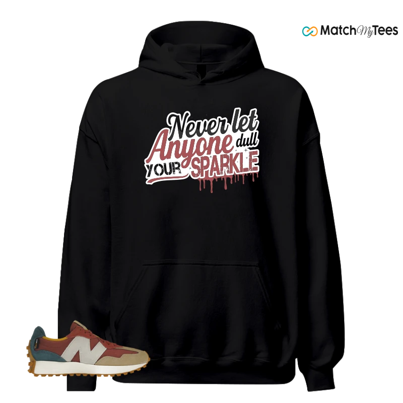 NEW BALANCE 327 BORDEAUX TEAL SNEAKER Matching Tees hoodie