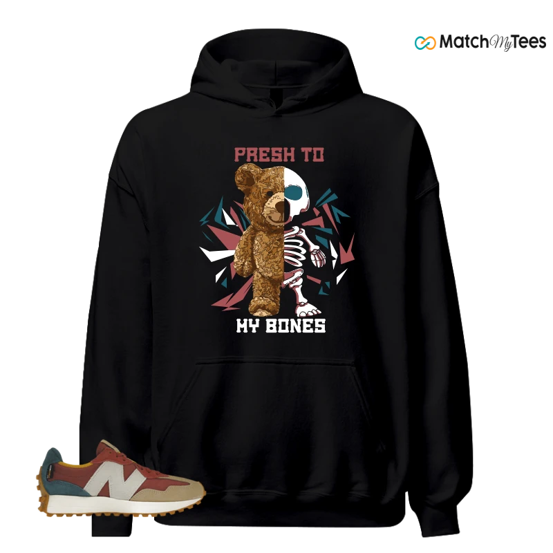 NEW BALANCE 327 BORDEAUX TEAL SNEAKER Matching Tees hoodie