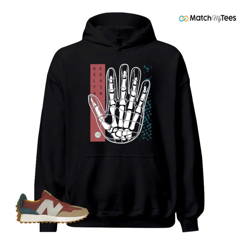 NEW BALANCE 327 BORDEAUX TEAL SNEAKER Matching Tees hoodie