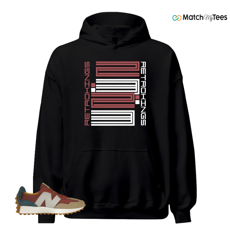 NEW BALANCE 327 BORDEAUX TEAL SNEAKER Matching Tees hoodie