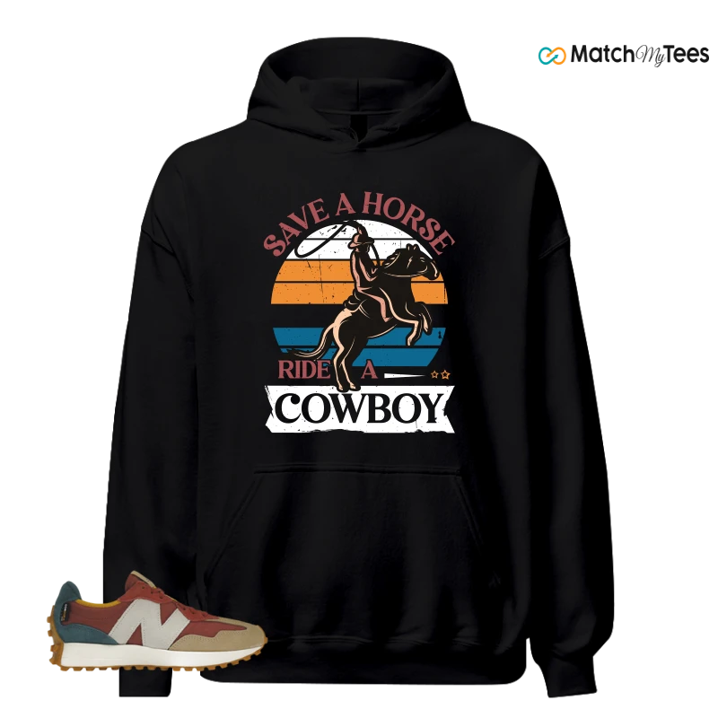 NEW BALANCE 327 BORDEAUX TEAL SNEAKER Matching Tees hoodie