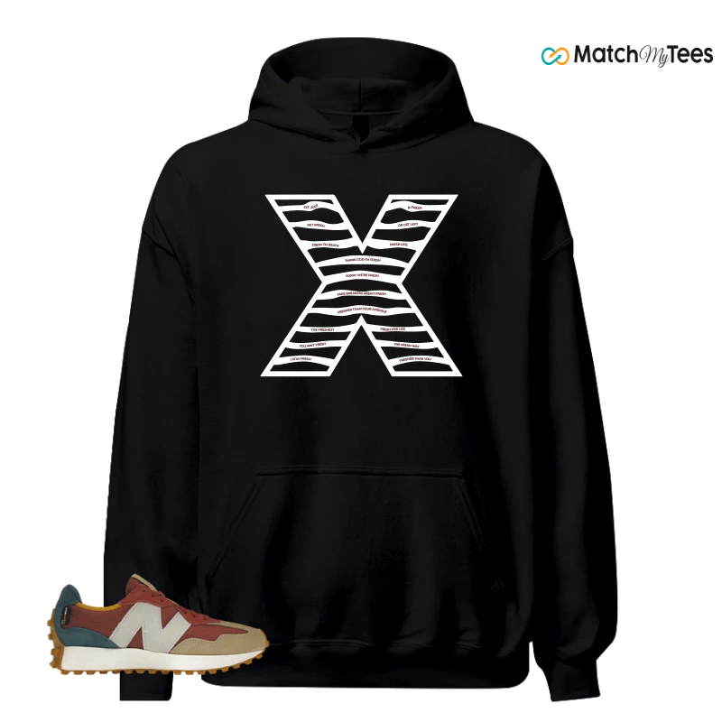 NEW BALANCE 327 BORDEAUX TEAL SNEAKER Matching Tees hoodie