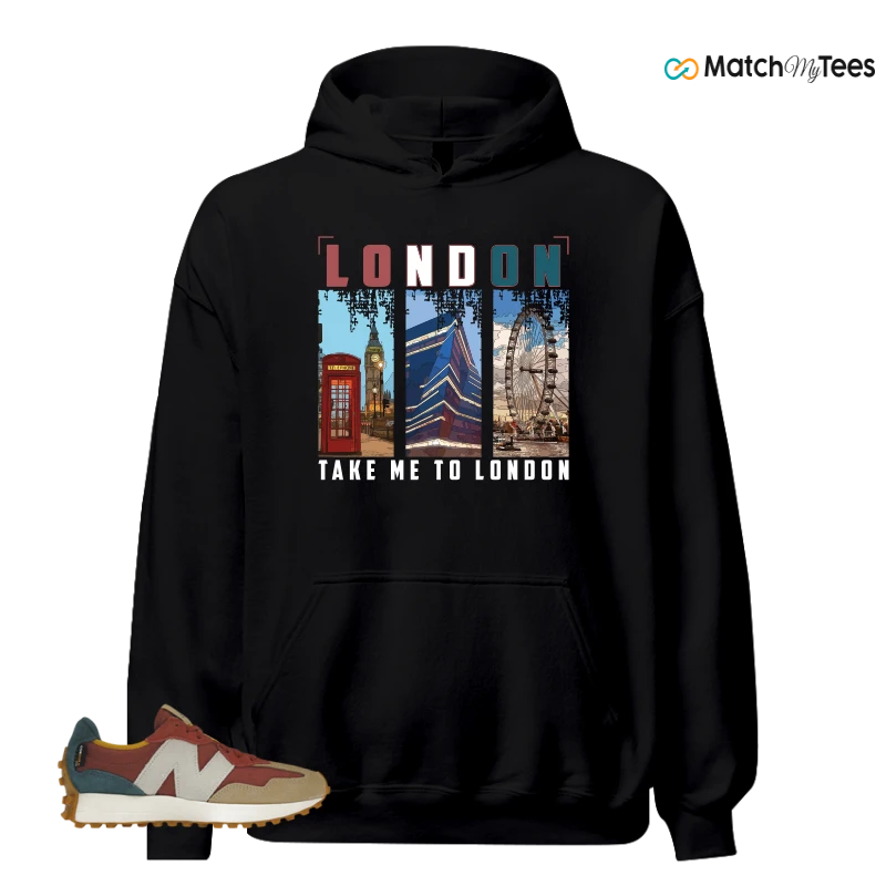 NEW BALANCE 327 BORDEAUX TEAL SNEAKER Matching Tees hoodie