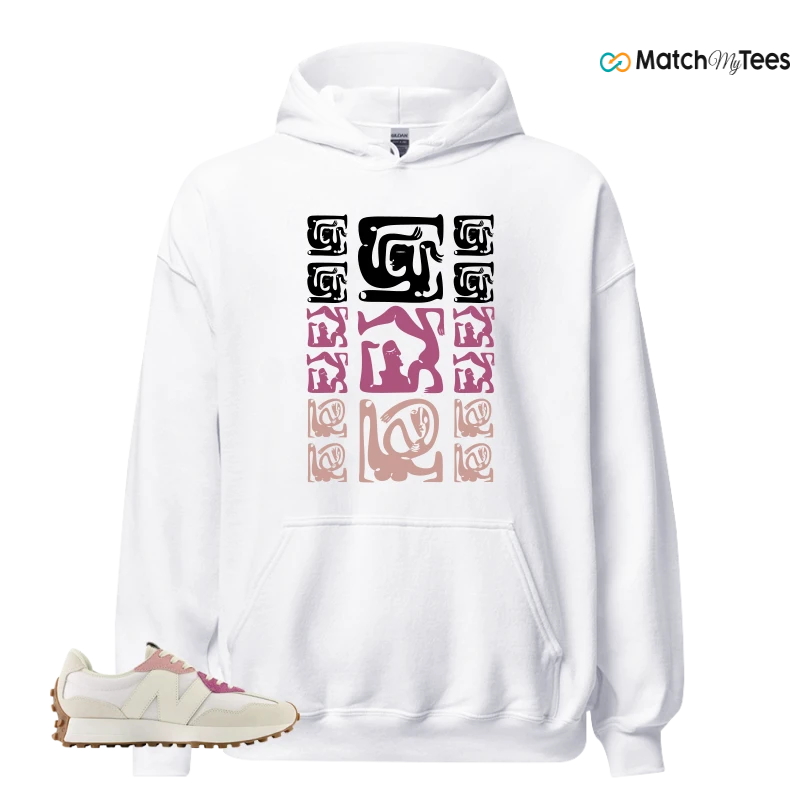 NEW BALANCE 327 CALIA WHITE PINK PINK SNEAKER Matching Tees hoodie