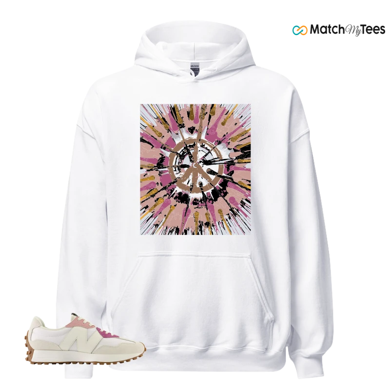 NEW BALANCE 327 CALIA WHITE PINK PINK SNEAKER Matching Tees hoodie