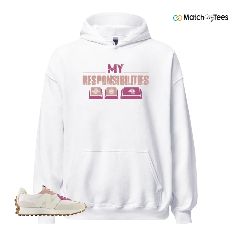 NEW BALANCE 327 CALIA WHITE PINK PINK SNEAKER Matching Tees hoodie