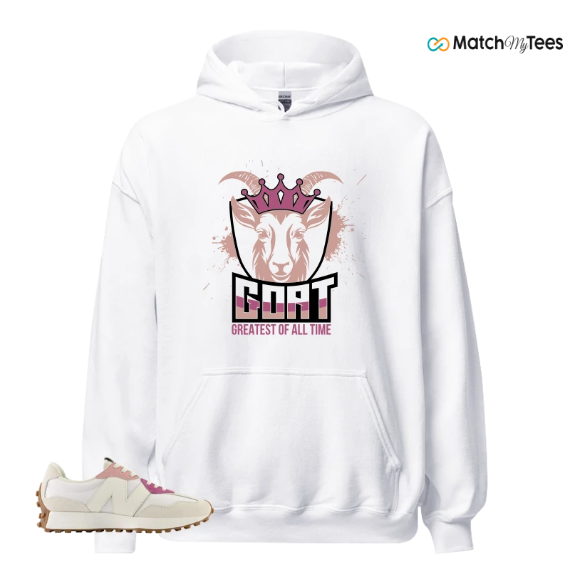 NEW BALANCE 327 CALIA WHITE PINK PINK SNEAKER Matching Tees Hoodie for Men