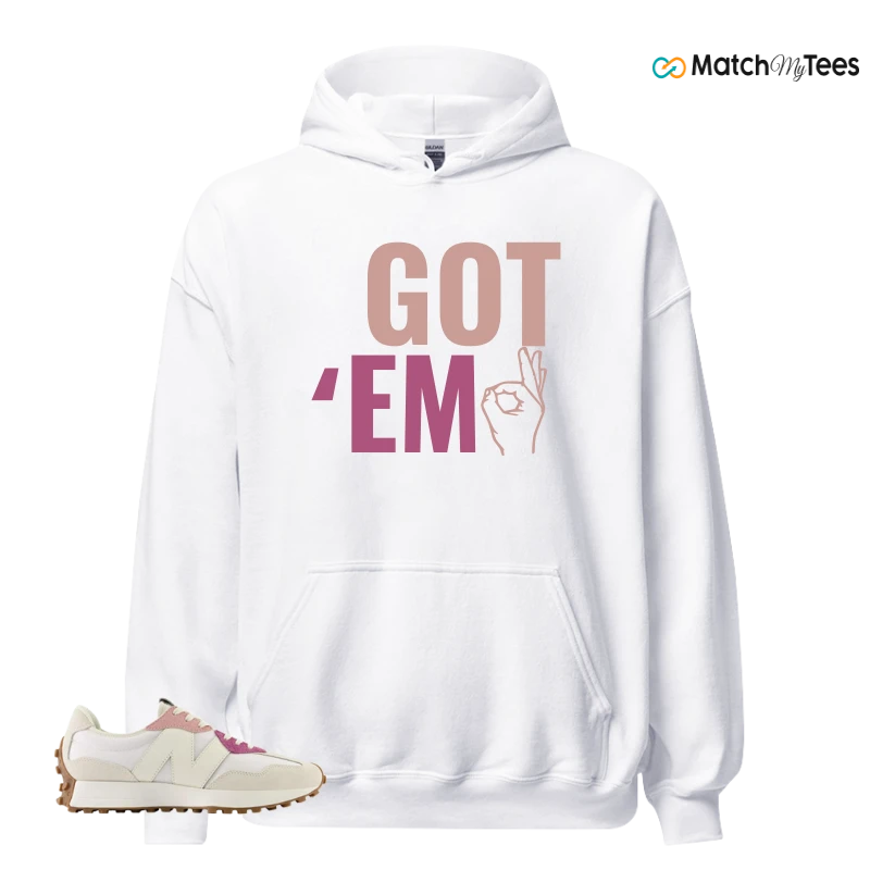 NEW BALANCE 327 CALIA WHITE PINK PINK SNEAKER Matching Tees hoodie