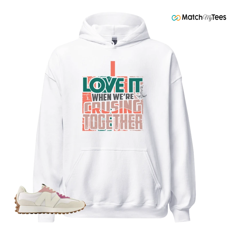 NEW BALANCE 327 CALIA WHITE PINK PINK SNEAKER Matching Tees hoodie