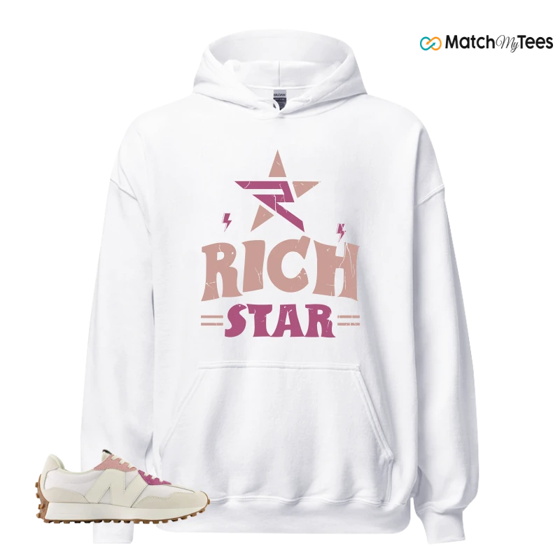 NEW BALANCE 327 CALIA WHITE PINK PINK SNEAKER Matching Tees hoodie