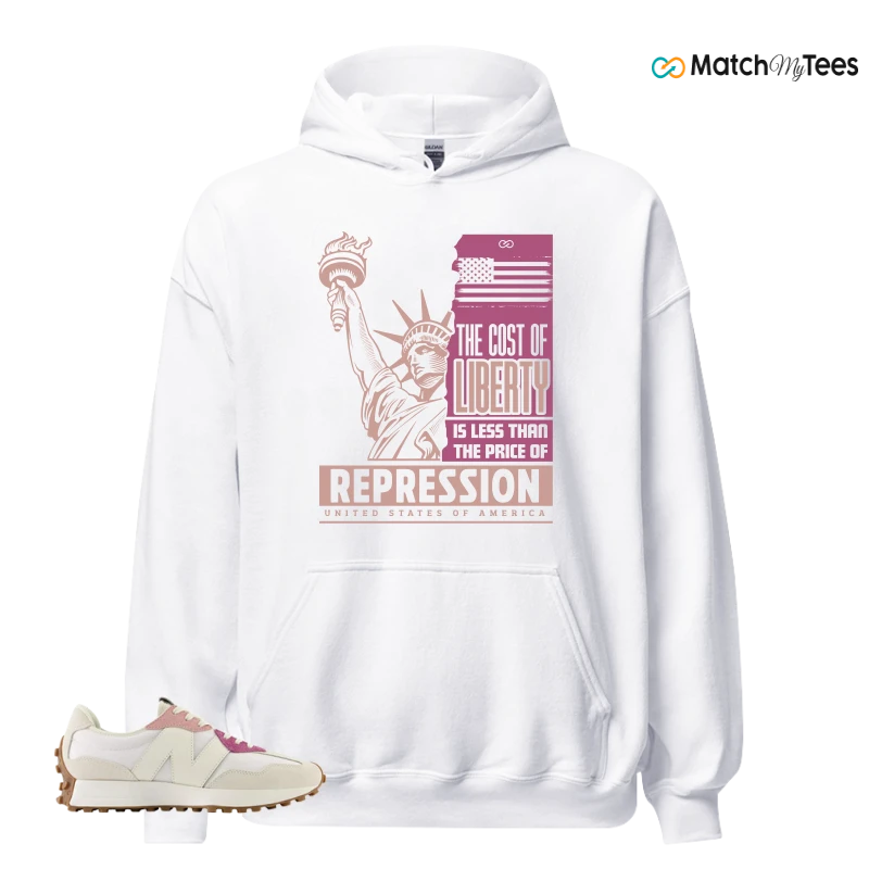 NEW BALANCE 327 CALIA WHITE PINK PINK SNEAKER Matching Tees hoodie