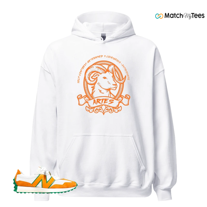 NEW BALANCE 327 CASABLANCA ORANGE SNEAKER Matching Tees Hoodie for Men