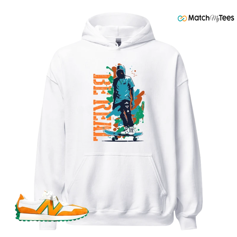 NEW BALANCE 327 CASABLANCA ORANGE SNEAKER Matching Tees Hoodie for Men
