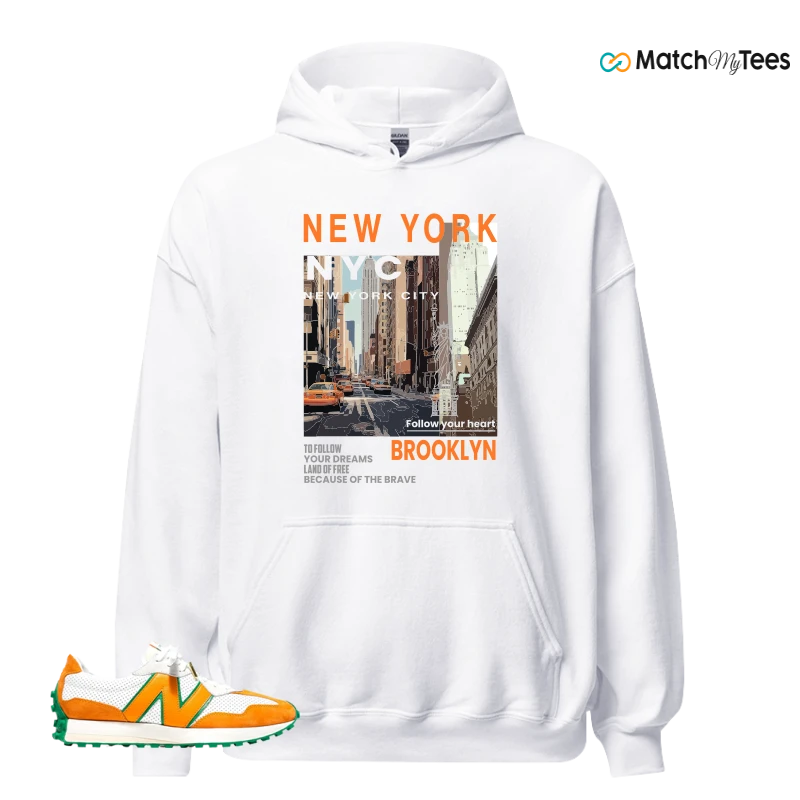 NEW BALANCE 327 CASABLANCA ORANGE SNEAKER Matching Tees hoodie