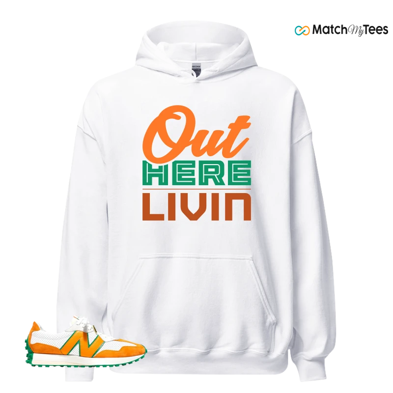 NEW BALANCE 327 CASABLANCA ORANGE SNEAKER Matching Tees hoodie
