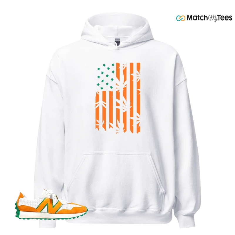 NEW BALANCE 327 CASABLANCA ORANGE SNEAKER Matching Tees hoodie