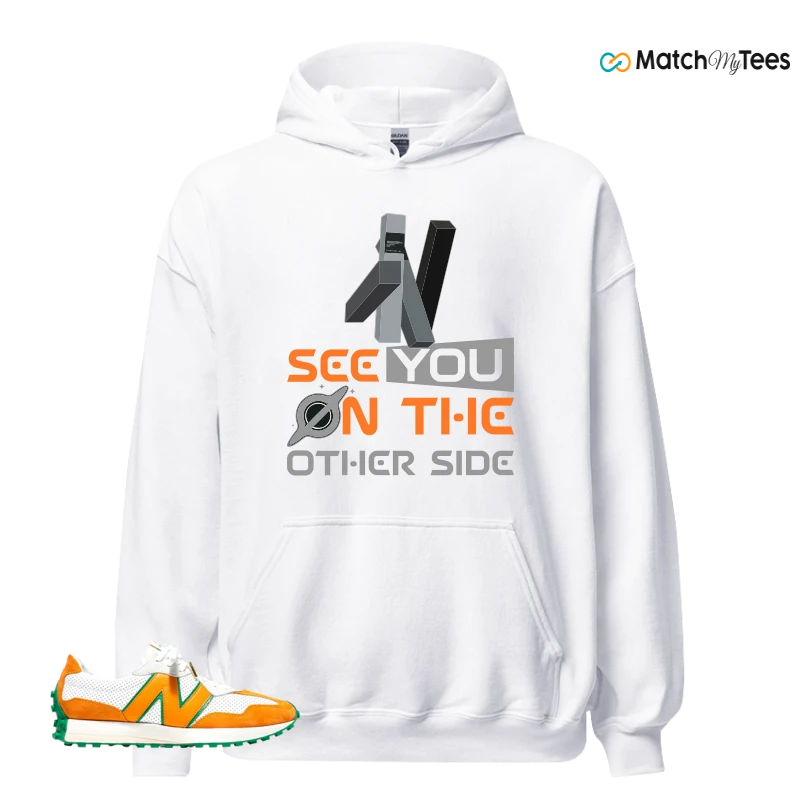 NEW BALANCE 327 CASABLANCA ORANGE SNEAKER Matching Tees hoodie