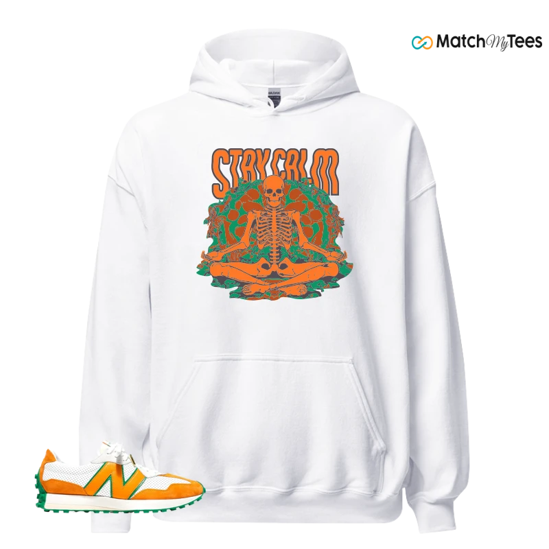 NEW BALANCE 327 CASABLANCA ORANGE SNEAKER Matching Tees hoodie