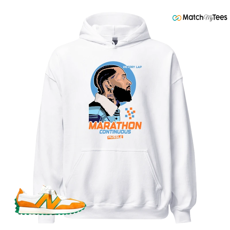 NEW BALANCE 327 CASABLANCA ORANGE SNEAKER Matching Tees hoodie