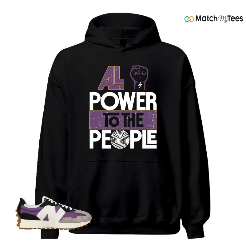 NEW BALANCE 327 PURPLE WHITE (WOMEN'S) SNEAKER Matching Tees hoodie