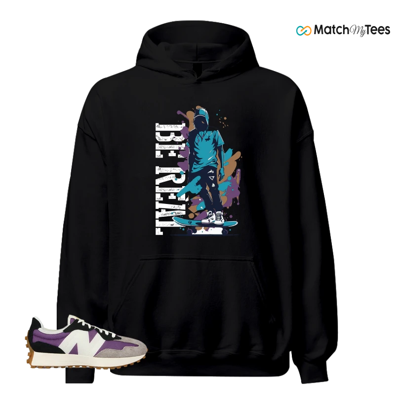 NEW BALANCE 327 PURPLE WHITE (WOMEN'S) SNEAKER Matching Tees hoodie