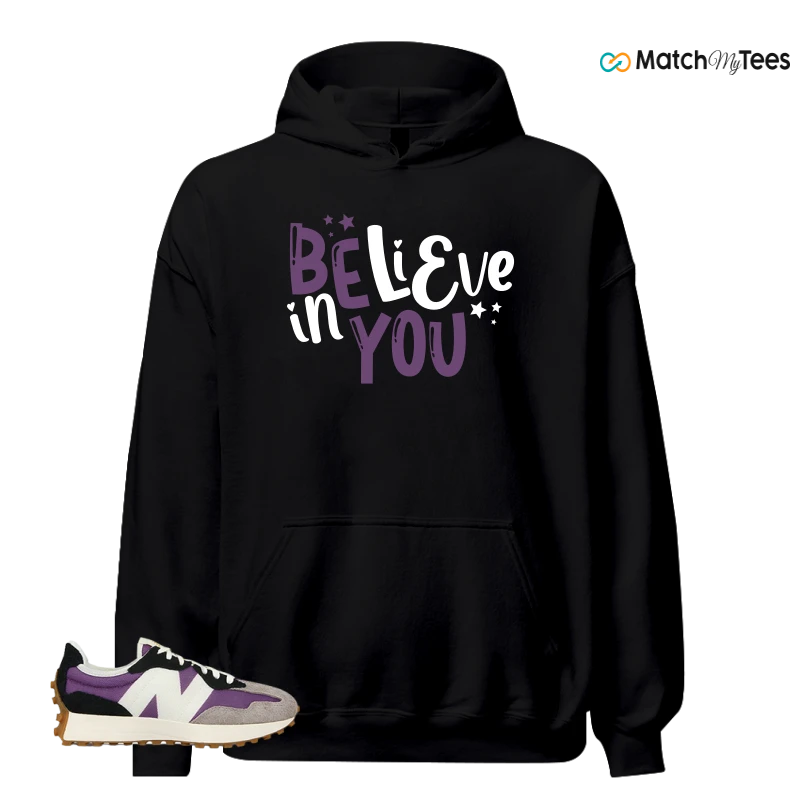 NEW BALANCE 327 PURPLE WHITE (WOMEN'S) SNEAKER Matching Tees hoodie