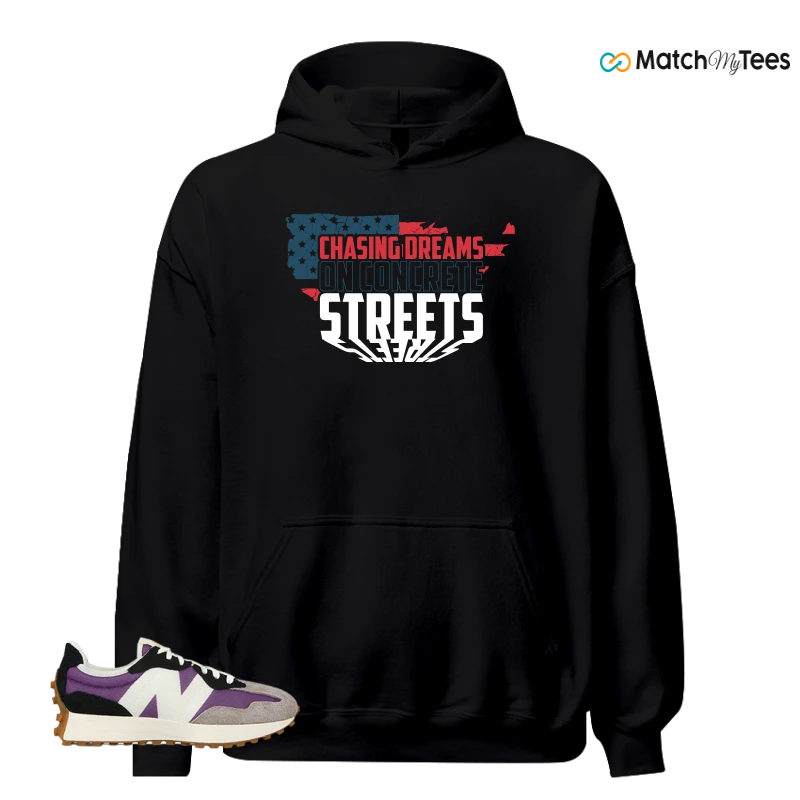 NEW BALANCE 327 PURPLE WHITE (WOMEN'S) SNEAKER Matching Tees hoodie