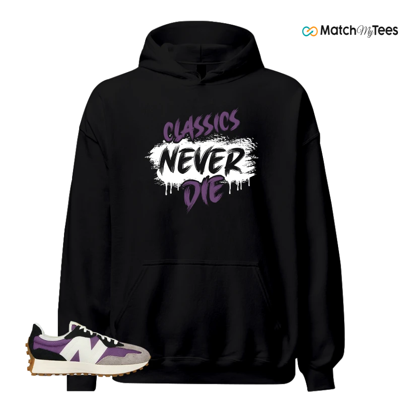 NEW BALANCE 327 PURPLE WHITE (WOMEN'S) SNEAKER Matching Tees Hoodie for Men