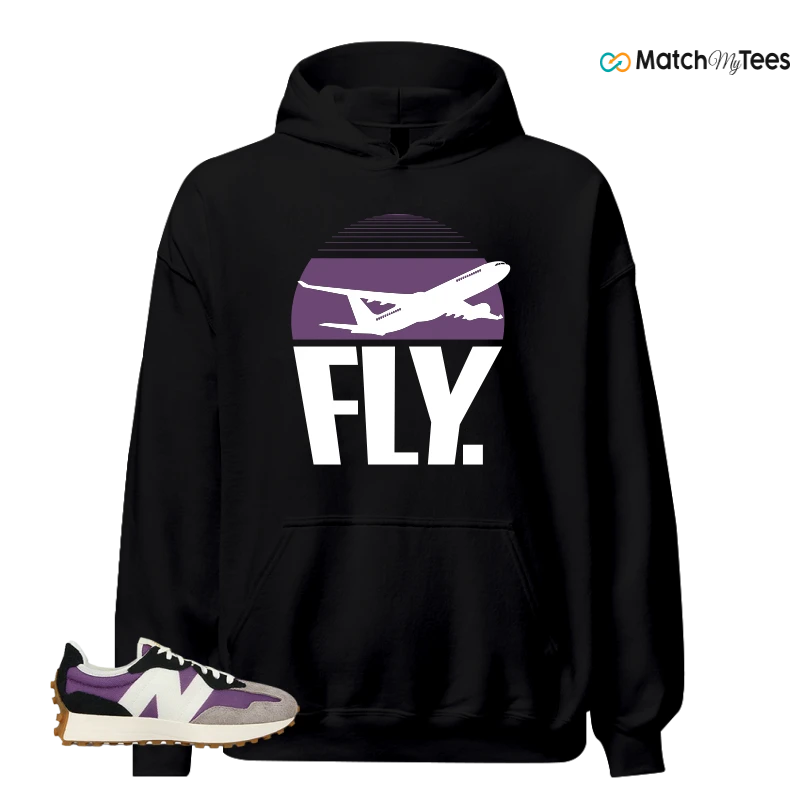 NEW BALANCE 327 PURPLE WHITE (WOMEN'S) SNEAKER Matching Tees hoodie