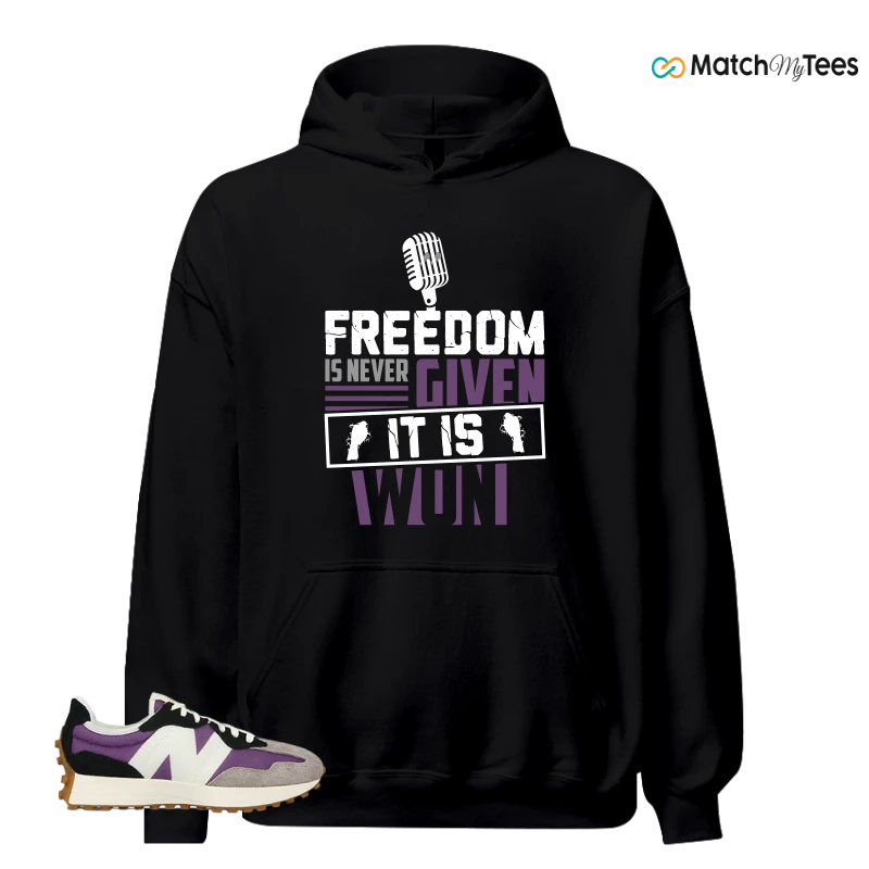 NEW BALANCE 327 PURPLE WHITE (WOMEN'S) SNEAKER Matching Tees hoodie