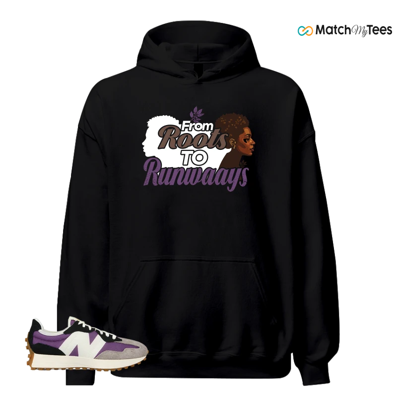 NEW BALANCE 327 PURPLE WHITE (WOMEN'S) SNEAKER Matching Tees hoodie