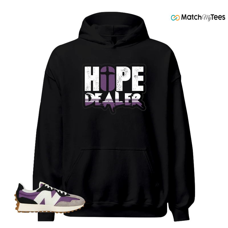 NEW BALANCE 327 PURPLE WHITE (WOMEN'S) SNEAKER Matching Tees hoodie