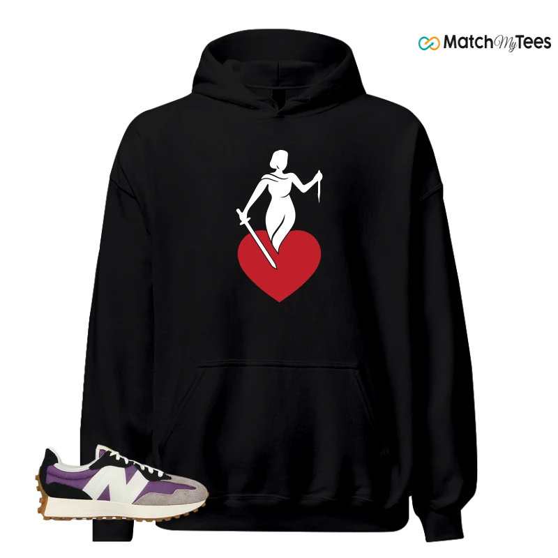 NEW BALANCE 327 PURPLE WHITE (WOMEN'S) SNEAKER Matching Tees hoodie
