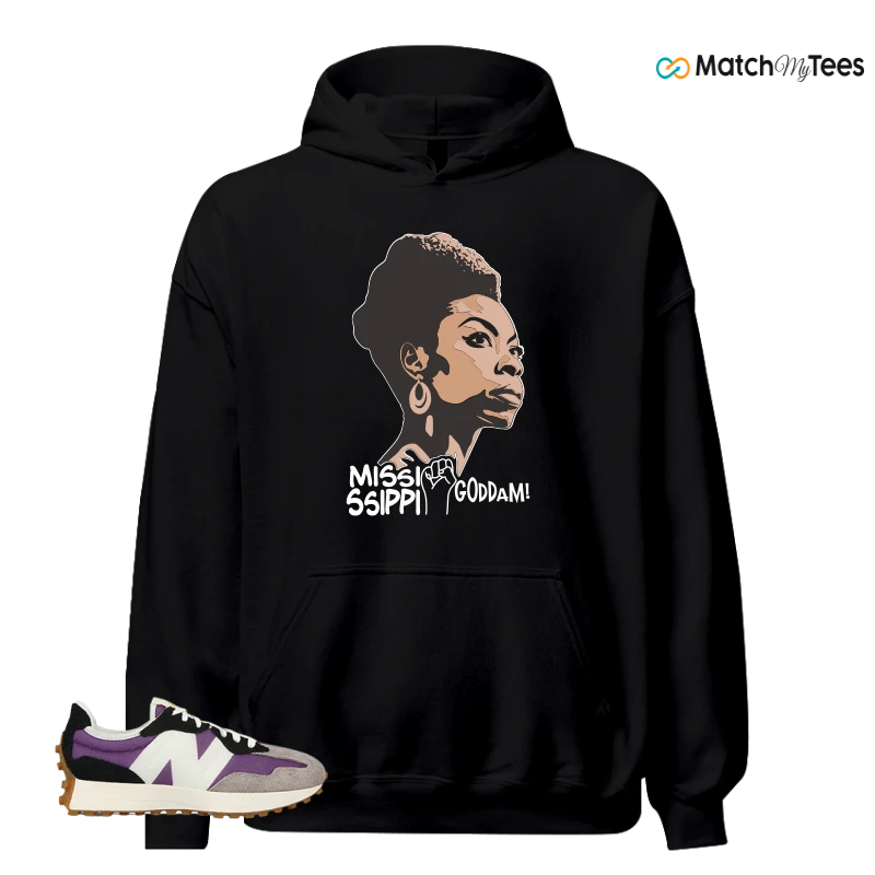 NEW BALANCE 327 PURPLE WHITE (WOMEN'S) SNEAKER Matching Tees hoodie