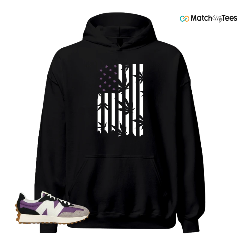 NEW BALANCE 327 PURPLE WHITE (WOMEN'S) SNEAKER Matching Tees hoodie