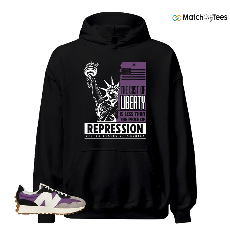 NEW BALANCE 327 PURPLE WHITE (WOMEN'S) SNEAKER Matching Tees hoodie