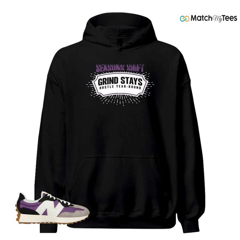 NEW BALANCE 327 PURPLE WHITE (WOMEN'S) SNEAKER Matching Tees hoodie