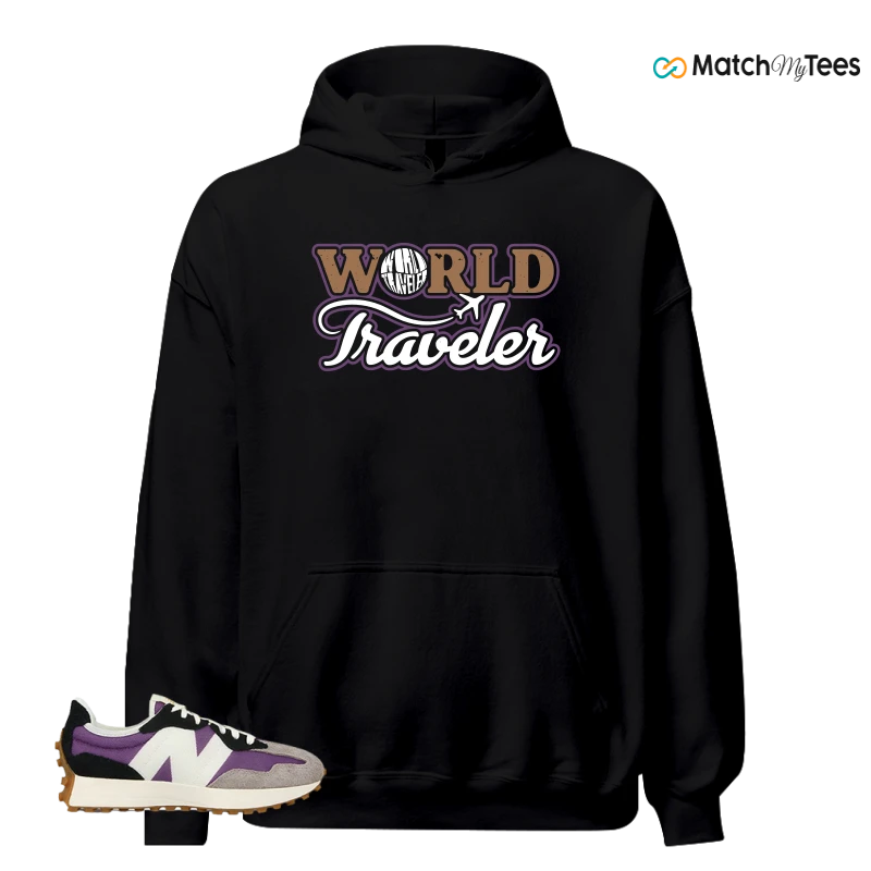 NEW BALANCE 327 PURPLE WHITE (WOMEN'S) SNEAKER Matching Tees hoodie