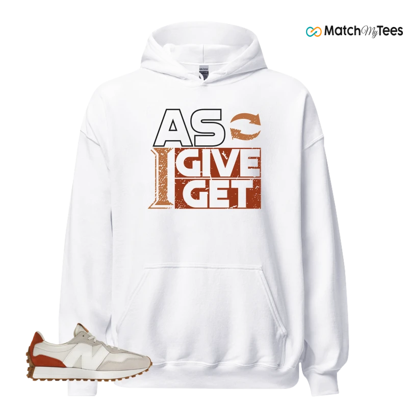 NEW BALANCE 327 SEA SALT RUST OXIDE (WOMEN'S) SNEAKER Matching Tees hoodie