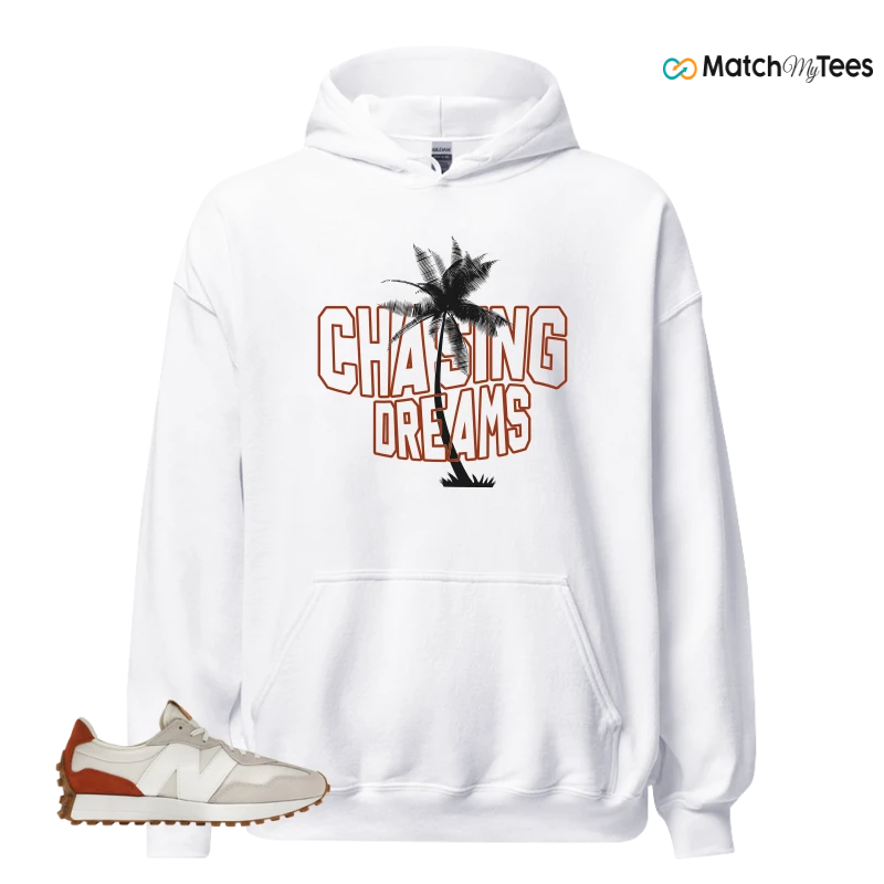 NEW BALANCE 327 SEA SALT RUST OXIDE (WOMEN'S) SNEAKER Matching Tees hoodie