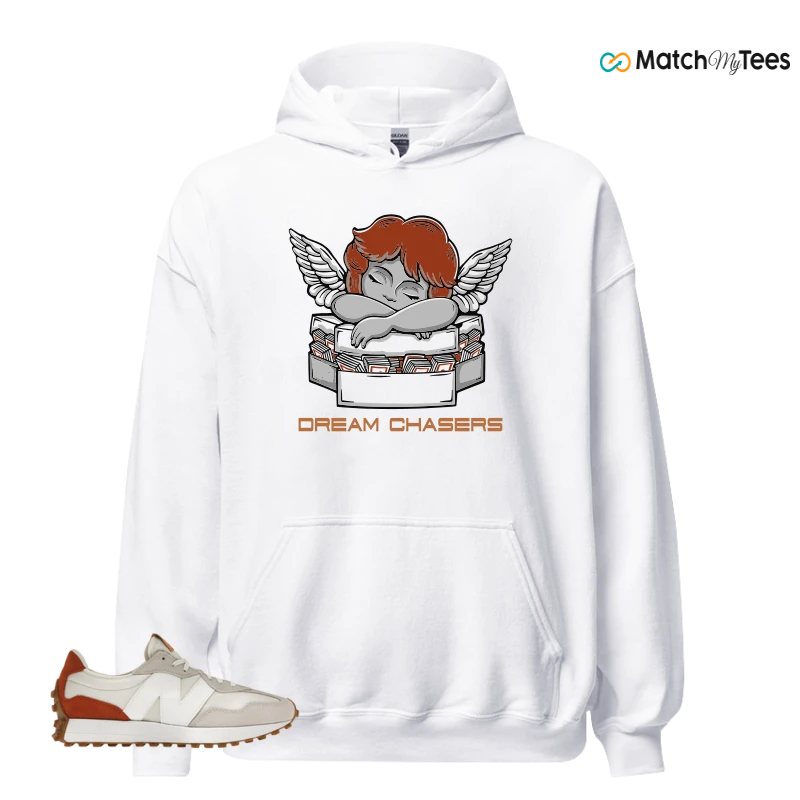 NEW BALANCE 327 SEA SALT RUST OXIDE (WOMEN'S) SNEAKER Matching Tees hoodie