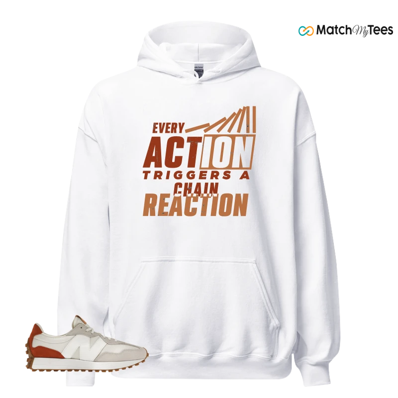 NEW BALANCE 327 SEA SALT RUST OXIDE (WOMEN'S) SNEAKER Matching Tees hoodie
