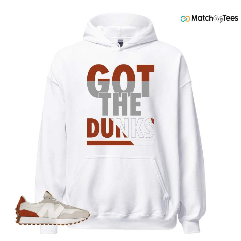 NEW BALANCE 327 SEA SALT RUST OXIDE (WOMEN'S) SNEAKER Matching Tees hoodie