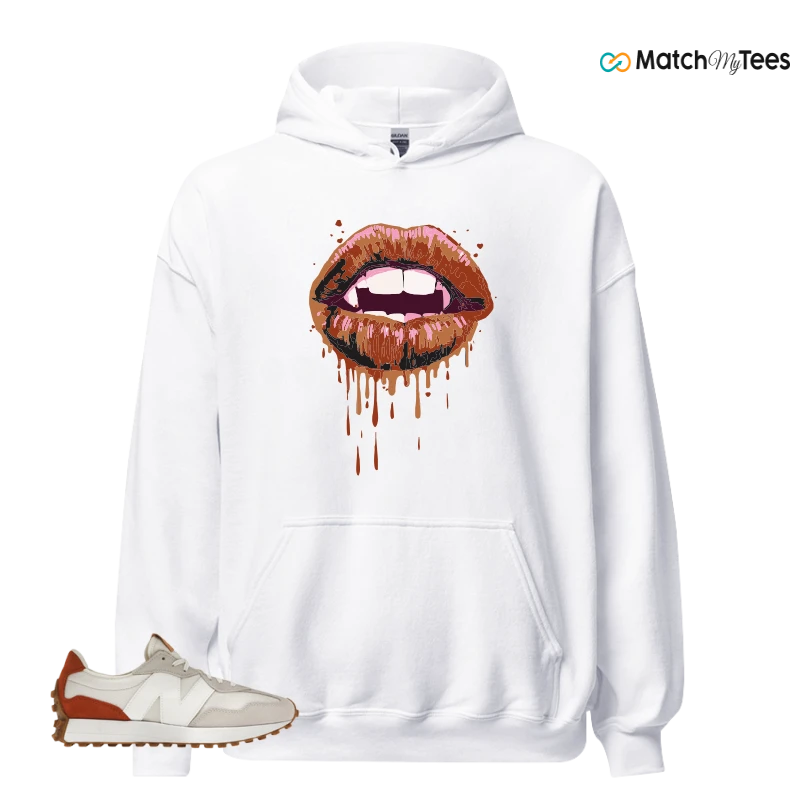 NEW BALANCE 327 SEA SALT RUST OXIDE (WOMEN'S) SNEAKER Matching Tees hoodie
