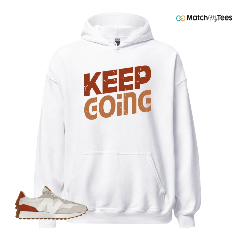 NEW BALANCE 327 SEA SALT RUST OXIDE (WOMEN'S) SNEAKER Matching Tees hoodie