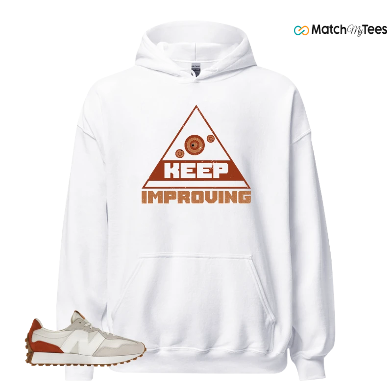 NEW BALANCE 327 SEA SALT RUST OXIDE (WOMEN'S) SNEAKER Matching Tees hoodie