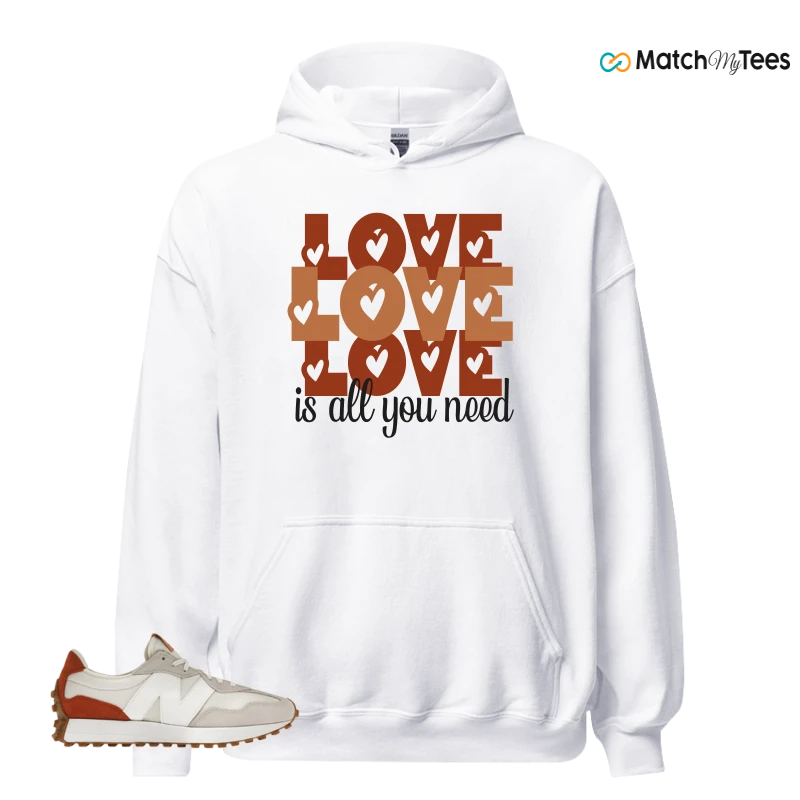 NEW BALANCE 327 SEA SALT RUST OXIDE (WOMEN'S) SNEAKER Matching Tees hoodie